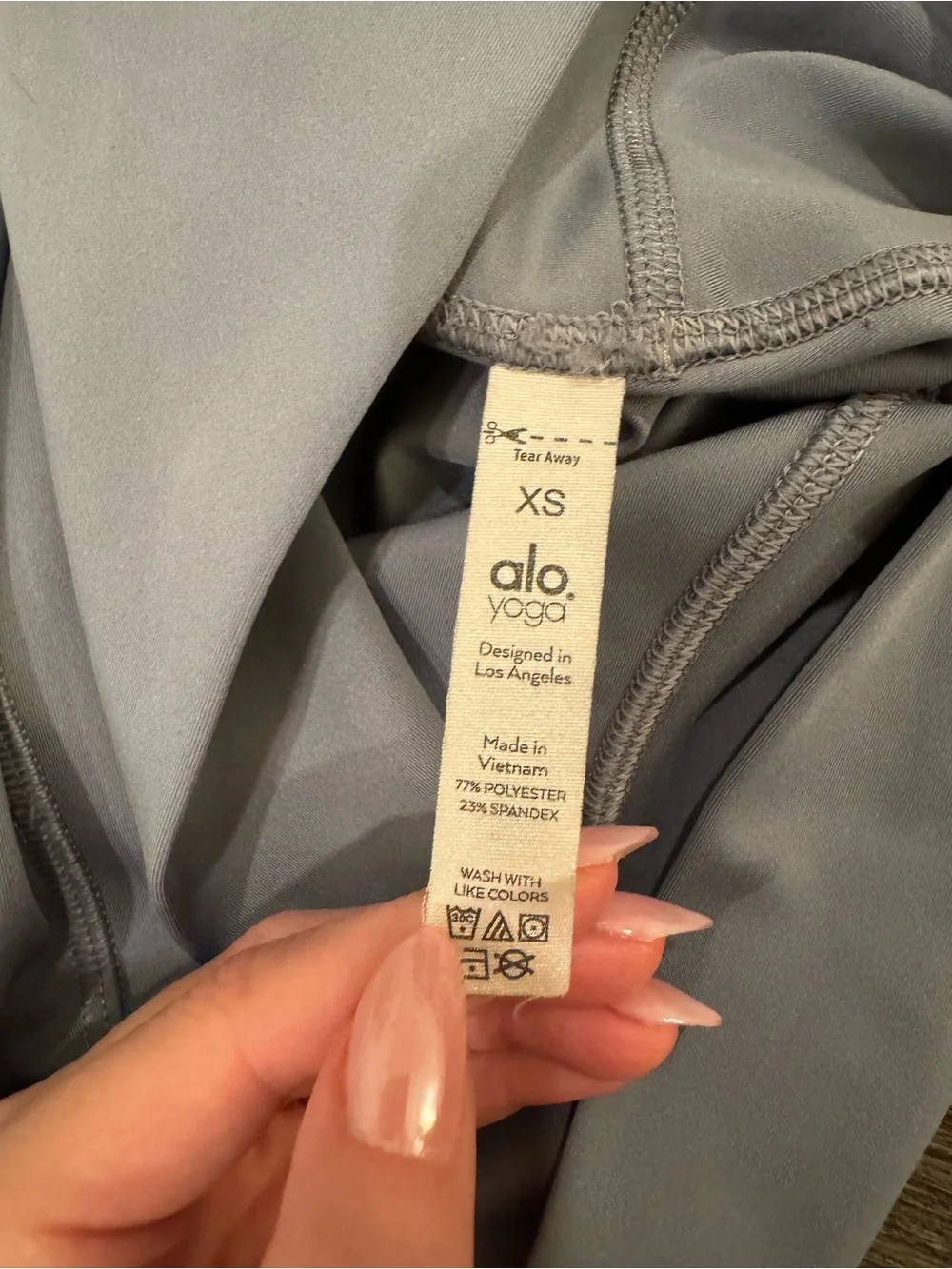 Alo Airlift Legging in Steel Grey 7/8 Size XS